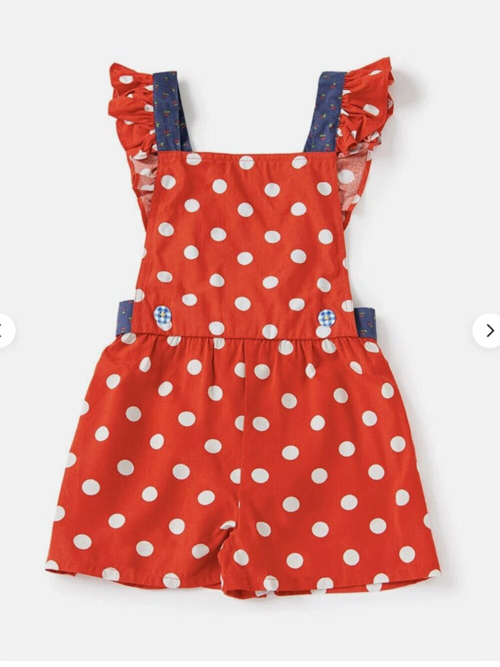 Matilda Jane Size 8 Most Magical Day Romper Girls Red White Polka Dot Minnie